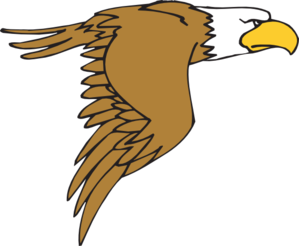 Flying Bald Eagle Cartoon Clip Art